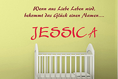 Wandtattoo Wenn aus Liebe Leben wird